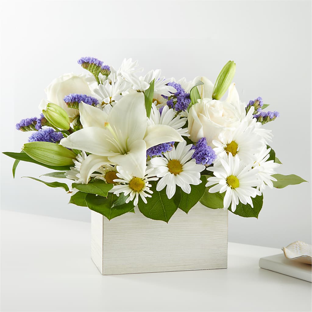 Beyond Blue Box Bouquet – CARMIN'S FLOWER SHOP, Laredo TX