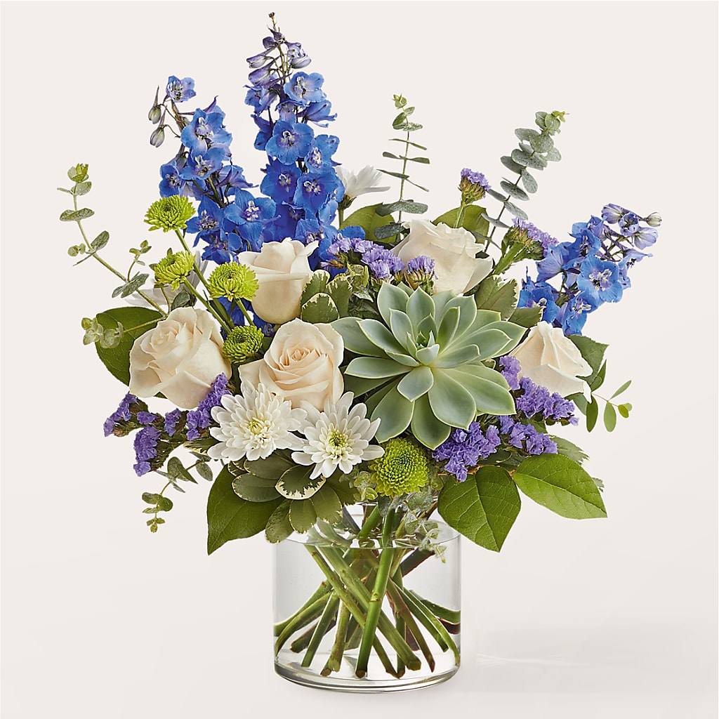 Cerulean Waves Bouquet – CARMIN'S FLOWER SHOP, Laredo TX