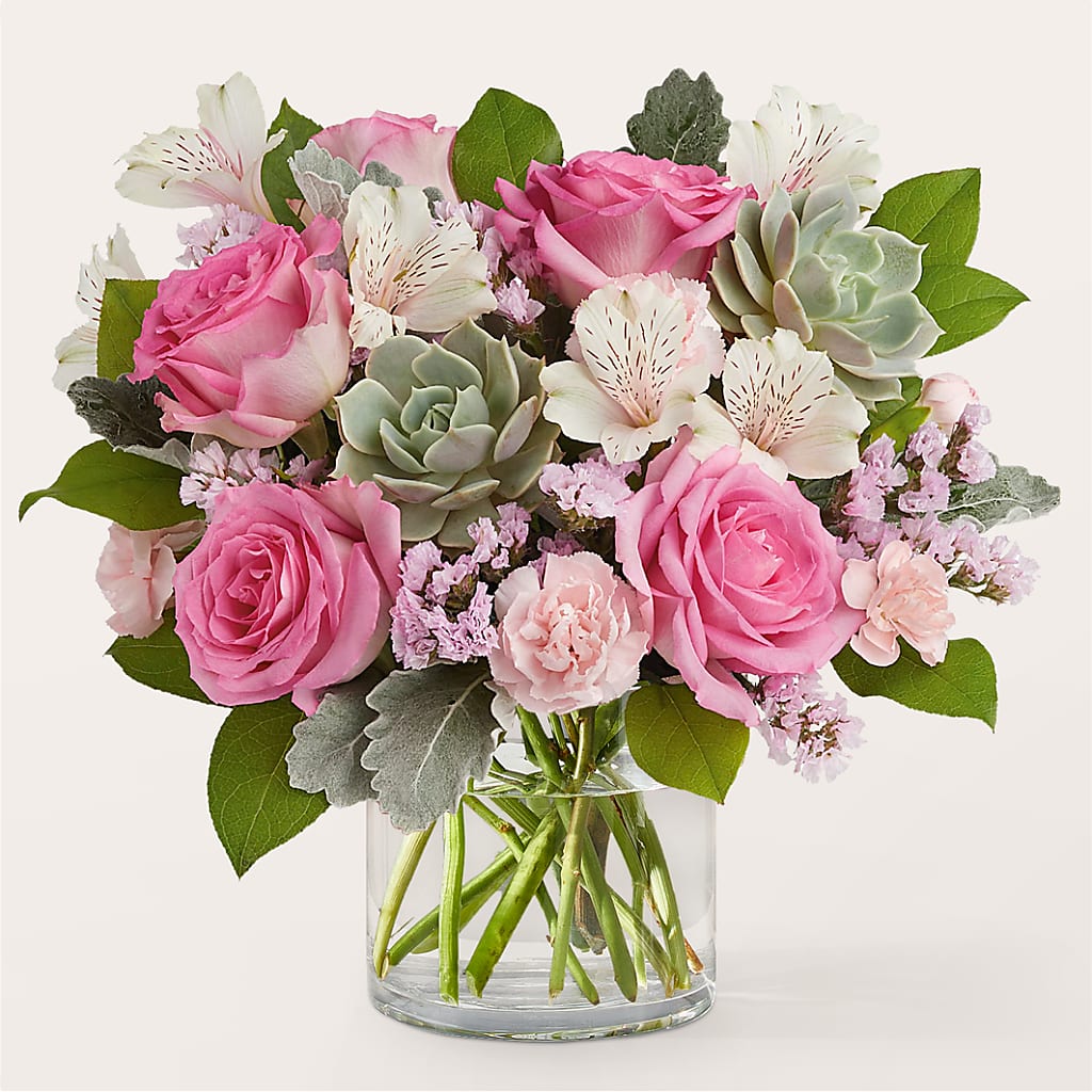 Dusty Rose Bouquet – CARMIN'S FLOWER SHOP, Laredo TX