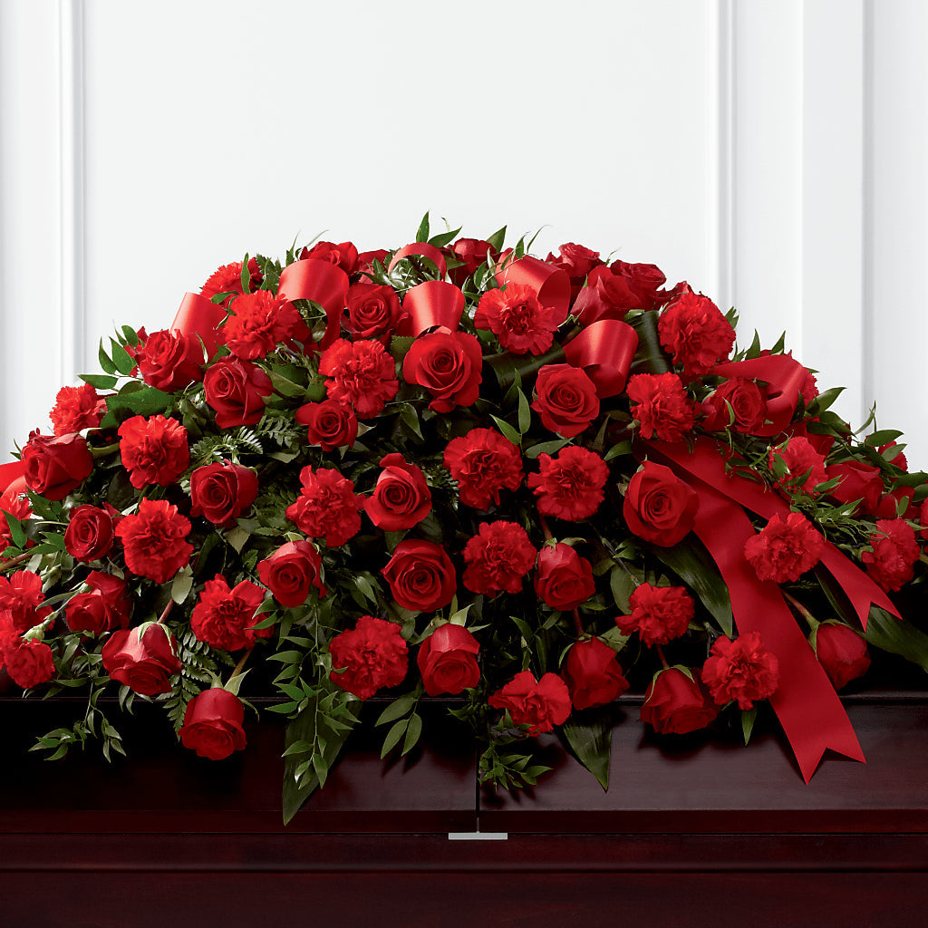 Tribute of Life Casket Spray – CARMIN'S FLOWER SHOP, Laredo TX