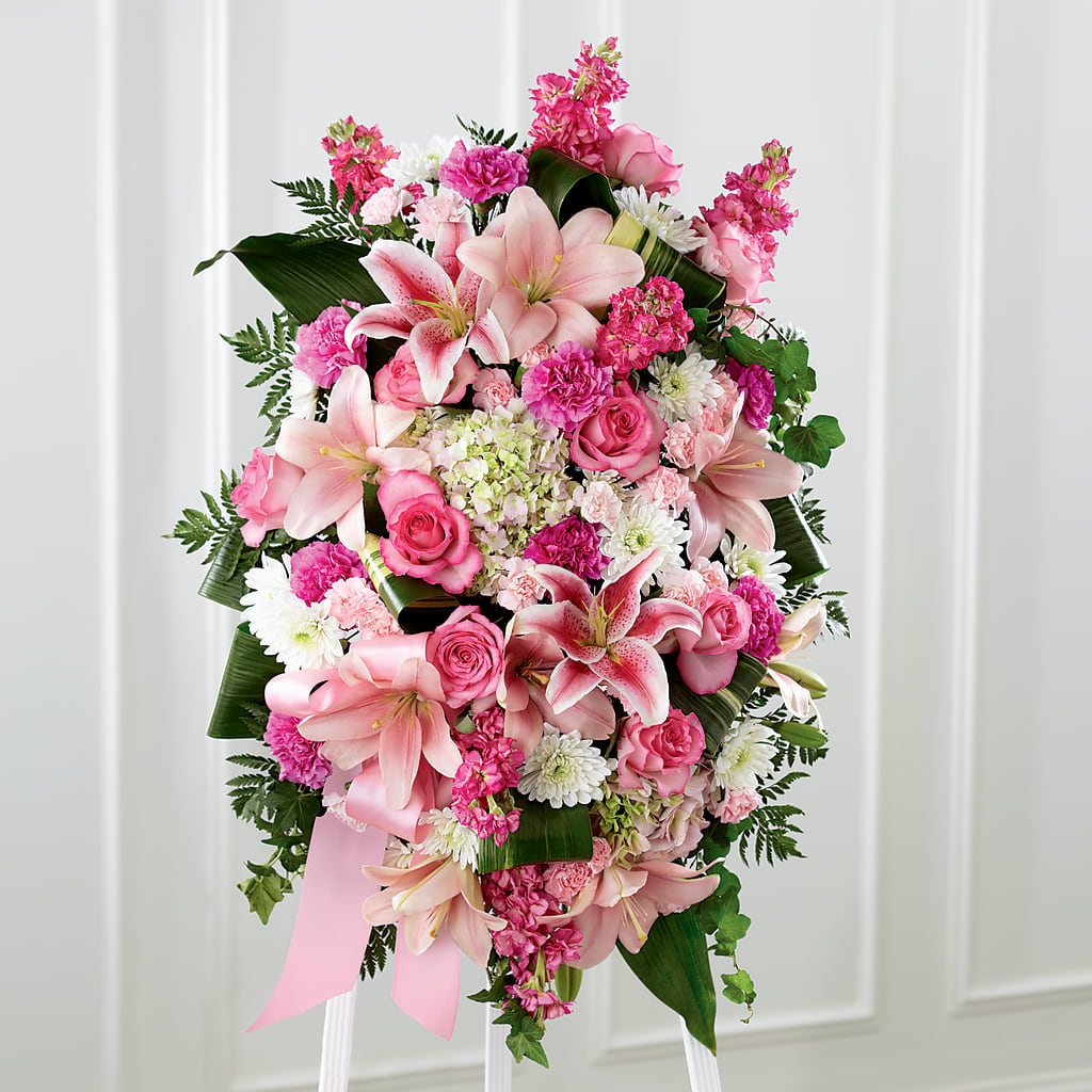 Comforting Standing Spray – CARMIN'S FLOWER SHOP, Laredo TX