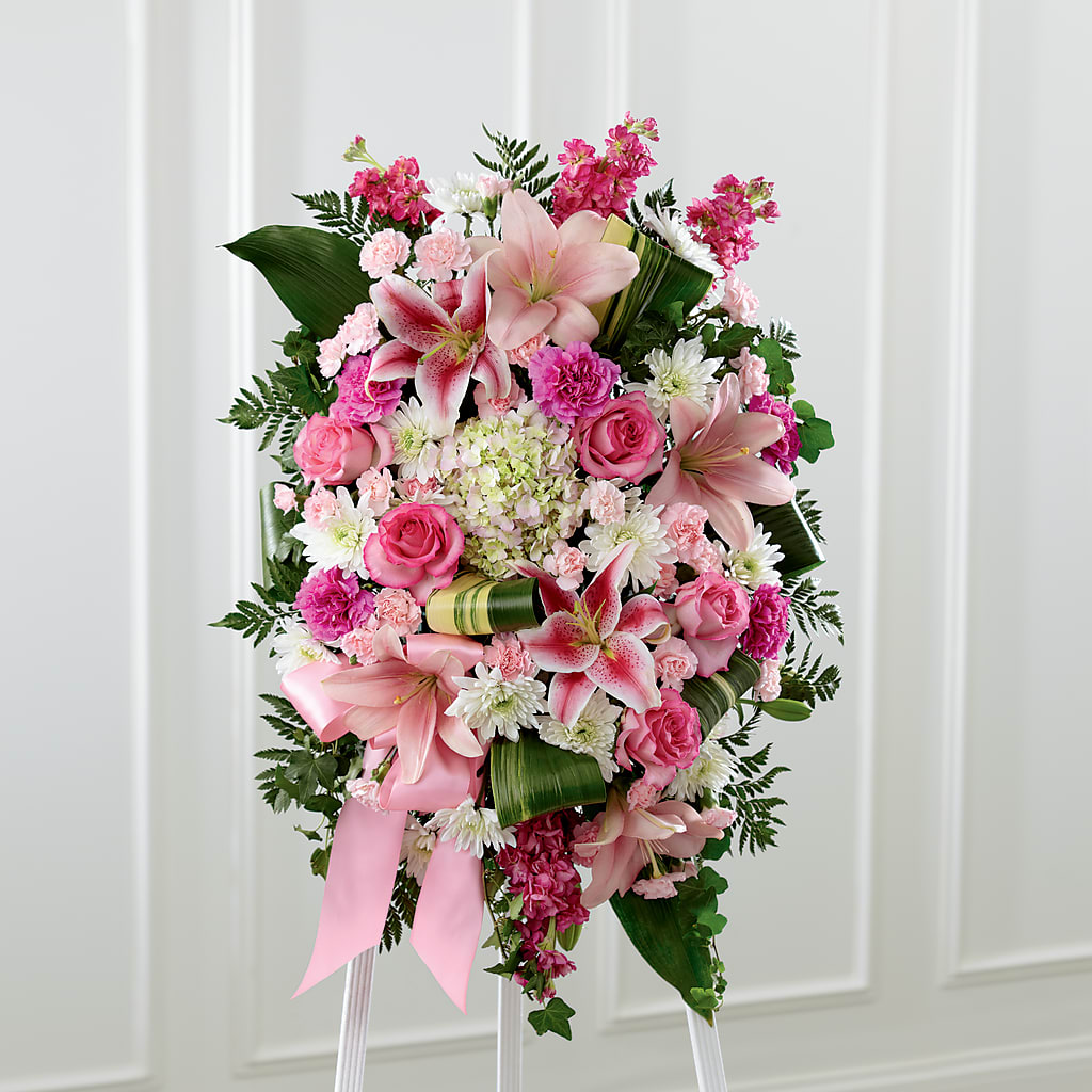 Comforting Standing Spray – CARMIN'S FLOWER SHOP, Laredo TX