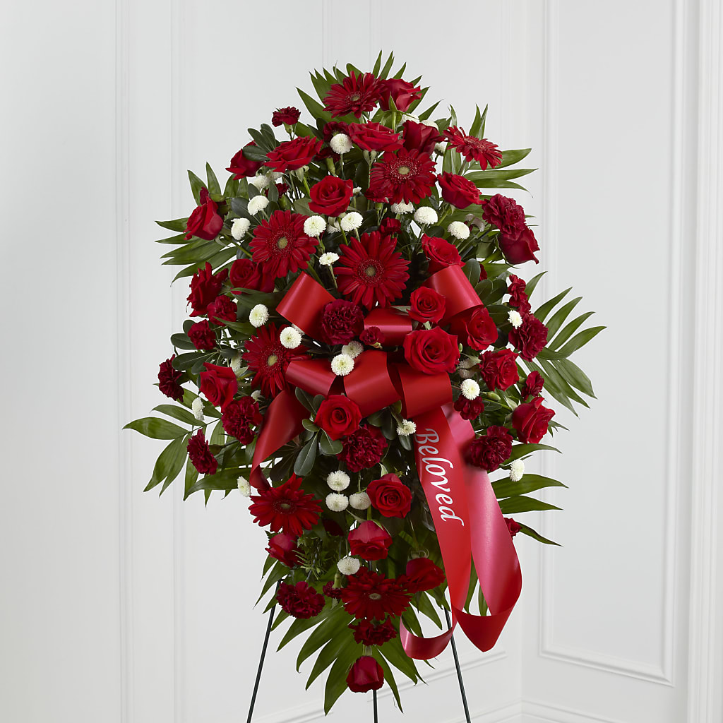 Treasured Memories Standing Spray – CARMIN'S FLOWER SHOP, Laredo TX