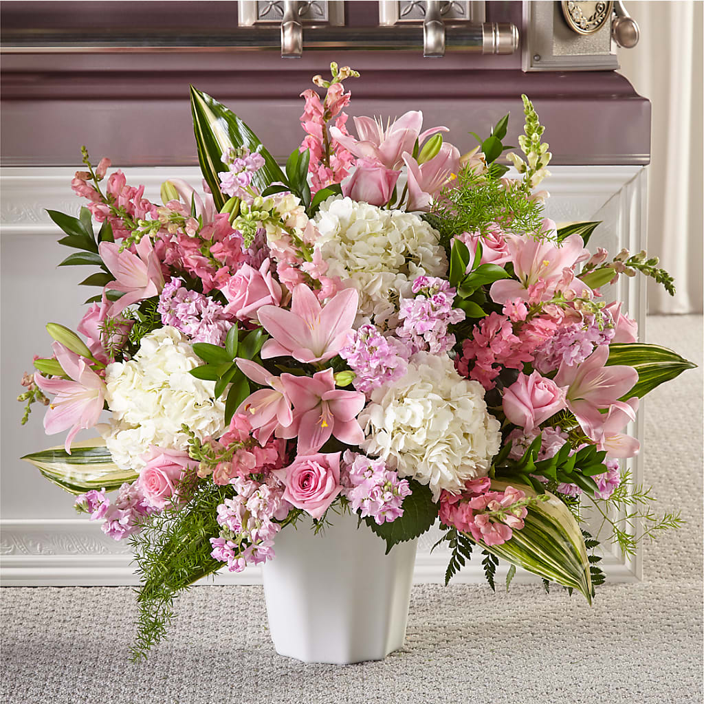 Simply Serene Floor Basket – CARMIN'S FLOWER SHOP, Laredo TX