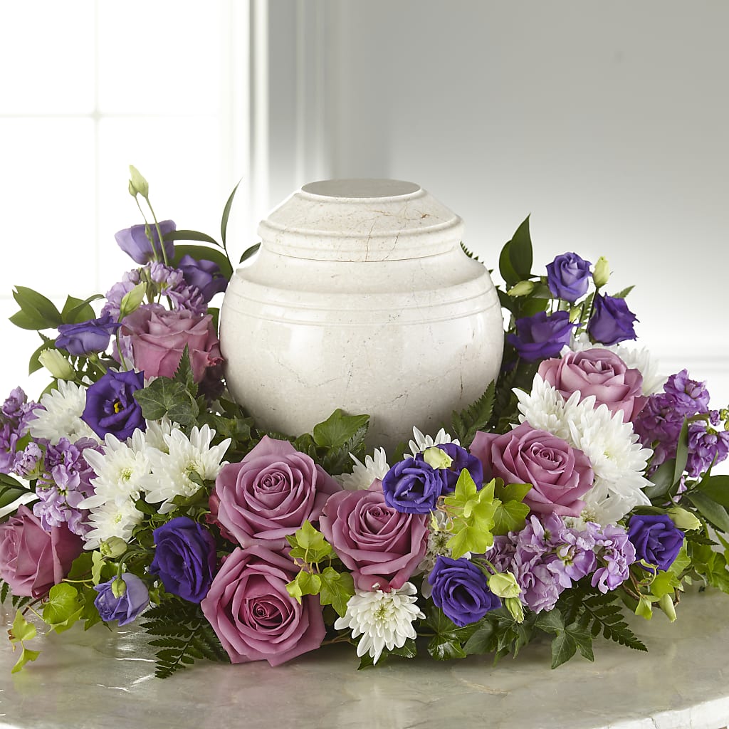 Blooming Sympathy Cremation Adornment – CARMIN'S FLOWER SHOP, Laredo TX
