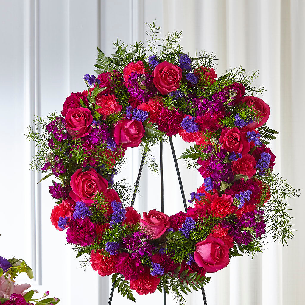 Calming Colors Wreath – CARMIN'S FLOWER SHOP, Laredo TX