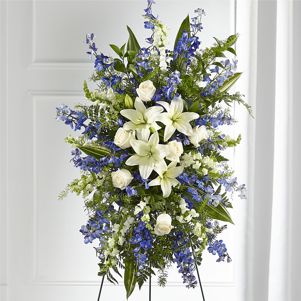 Faithful Friend Standing Spray – CARMIN'S FLOWER SHOP, Laredo TX