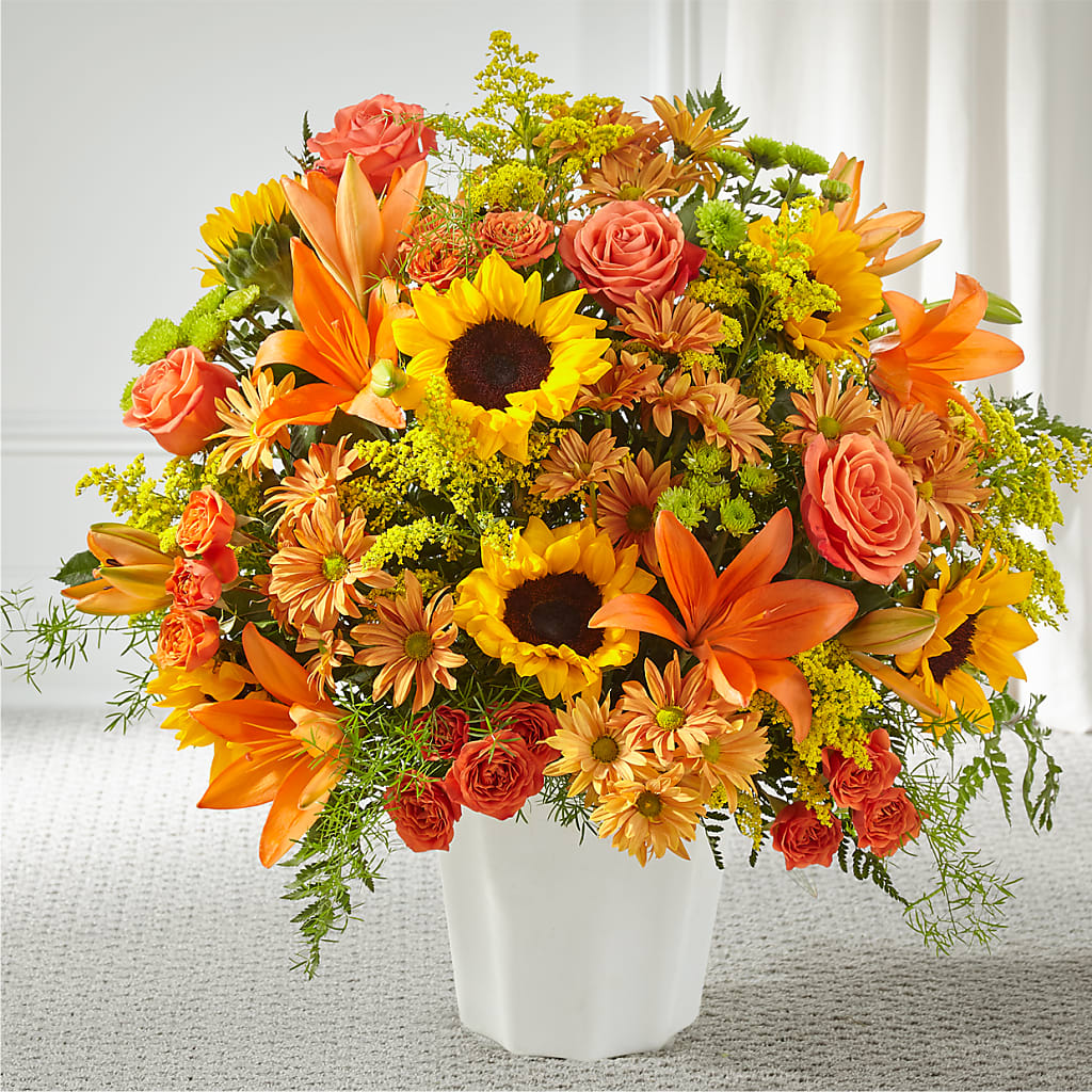 Harvest Thoughts Floor Basket – CARMIN'S FLOWER SHOP, Laredo TX