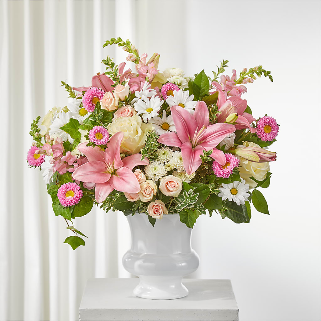 Empathetic Blooms Urn Arrangement – CARMIN'S FLOWER SHOP, Laredo TX