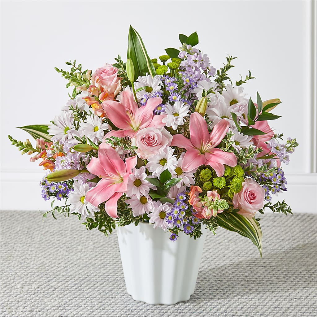 Abundant Compassion Floor Basket – CARMIN'S FLOWER SHOP, Laredo TX