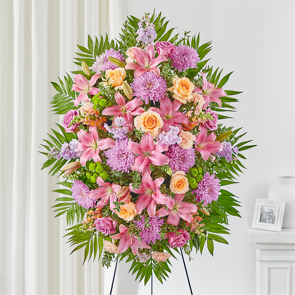 Love & Light Standing Spray – CARMIN'S FLOWER SHOP, Laredo TX