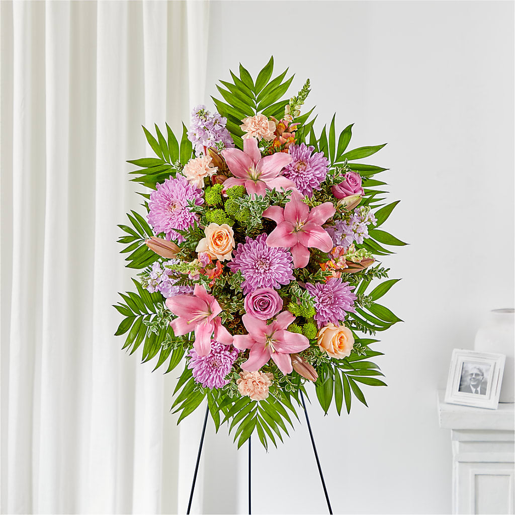 Love & Light Standing Spray – CARMIN'S FLOWER SHOP, Laredo TX