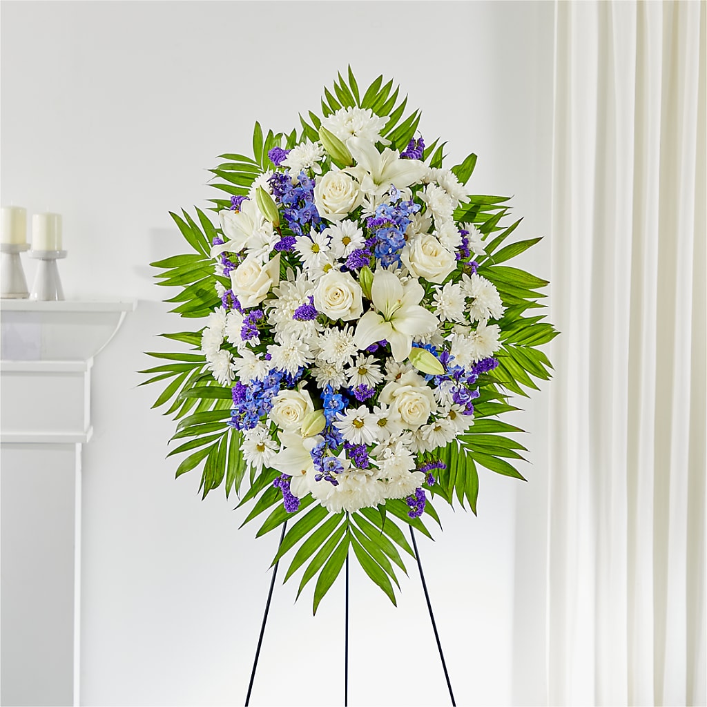 At Rest Standing Spray – CARMIN'S FLOWER SHOP, Laredo TX