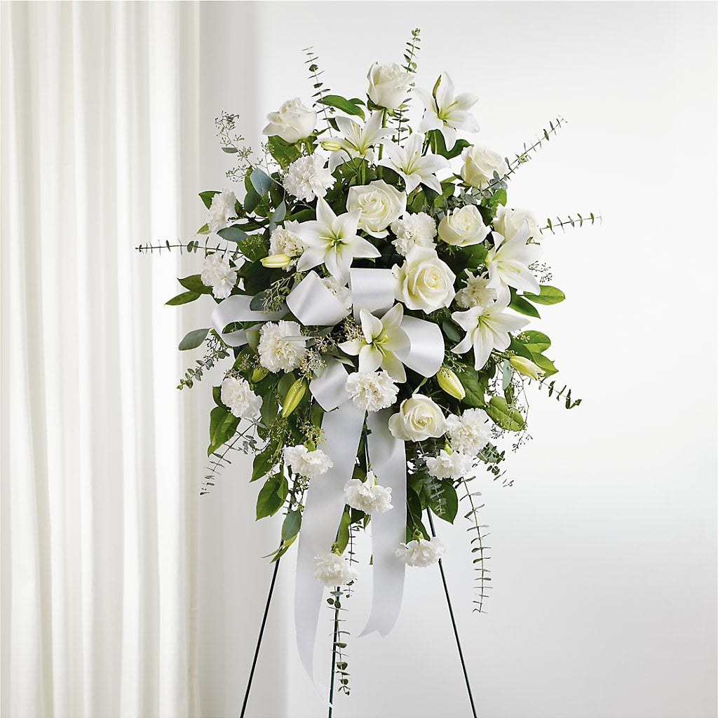 With Care Standing Spray – CARMIN'S FLOWER SHOP, Laredo TX