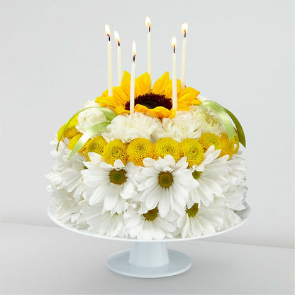 Birthday Smiles Floral Cake – CARMIN'S FLOWER SHOP, Laredo TX