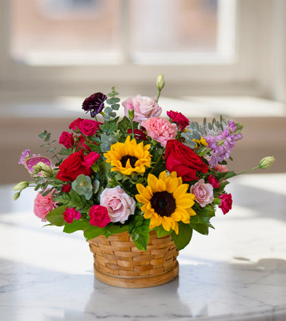 Basket Full of Sunshine – CARMIN'S FLOWER SHOP, Laredo TX