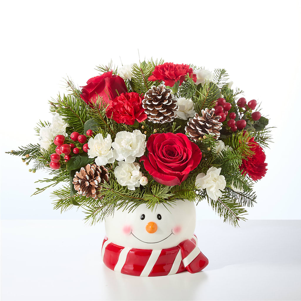 Jolly Snowman Bouquet – CARMIN'S FLOWER SHOP, Laredo TX