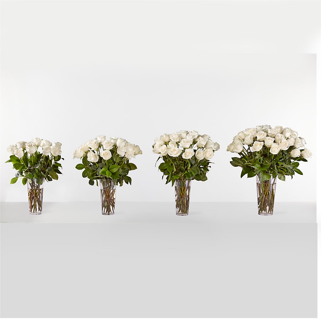 Long Stem White Rose Bouquet – CARMIN'S FLOWER SHOP, Laredo TX