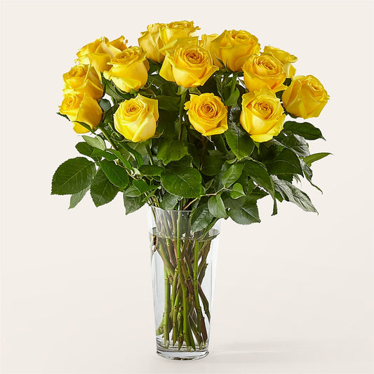 Long Stem Yellow Rose Bouquet – CARMIN'S FLOWER SHOP, Laredo TX