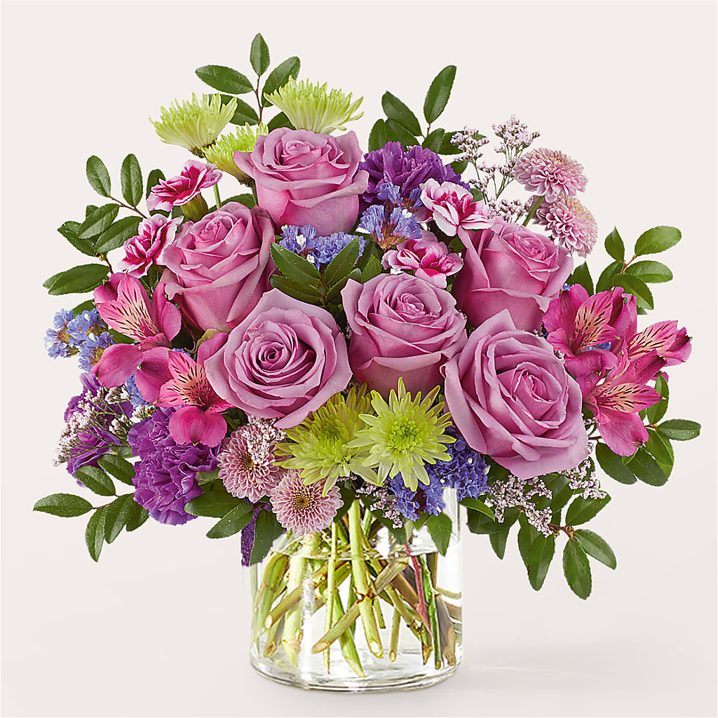 Glass Half Full Bouquet – CARMIN'S FLOWER SHOP, Laredo TX