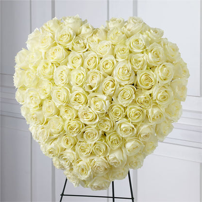 Elegant Remembrance Standing Heart – CARMIN'S FLOWER SHOP, Laredo TX