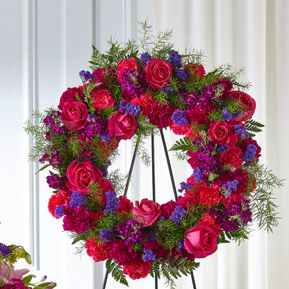 Calming Colors Wreath – CARMIN'S FLOWER SHOP, Laredo TX