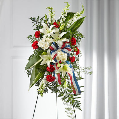 Stars of Life Standing Spray – CARMIN'S FLOWER SHOP, Laredo TX