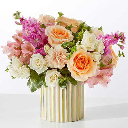 Paradise Bouquet with Ivory Vase – CARMIN'S FLOWER SHOP, Laredo TX