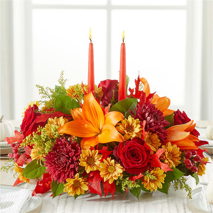 Autumn's Embrace Centerpiece – CARMIN'S FLOWER SHOP, Laredo TX