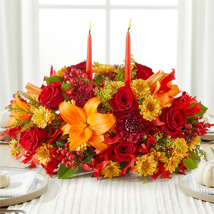 Autumn's Embrace Centerpiece – CARMIN'S FLOWER SHOP, Laredo TX